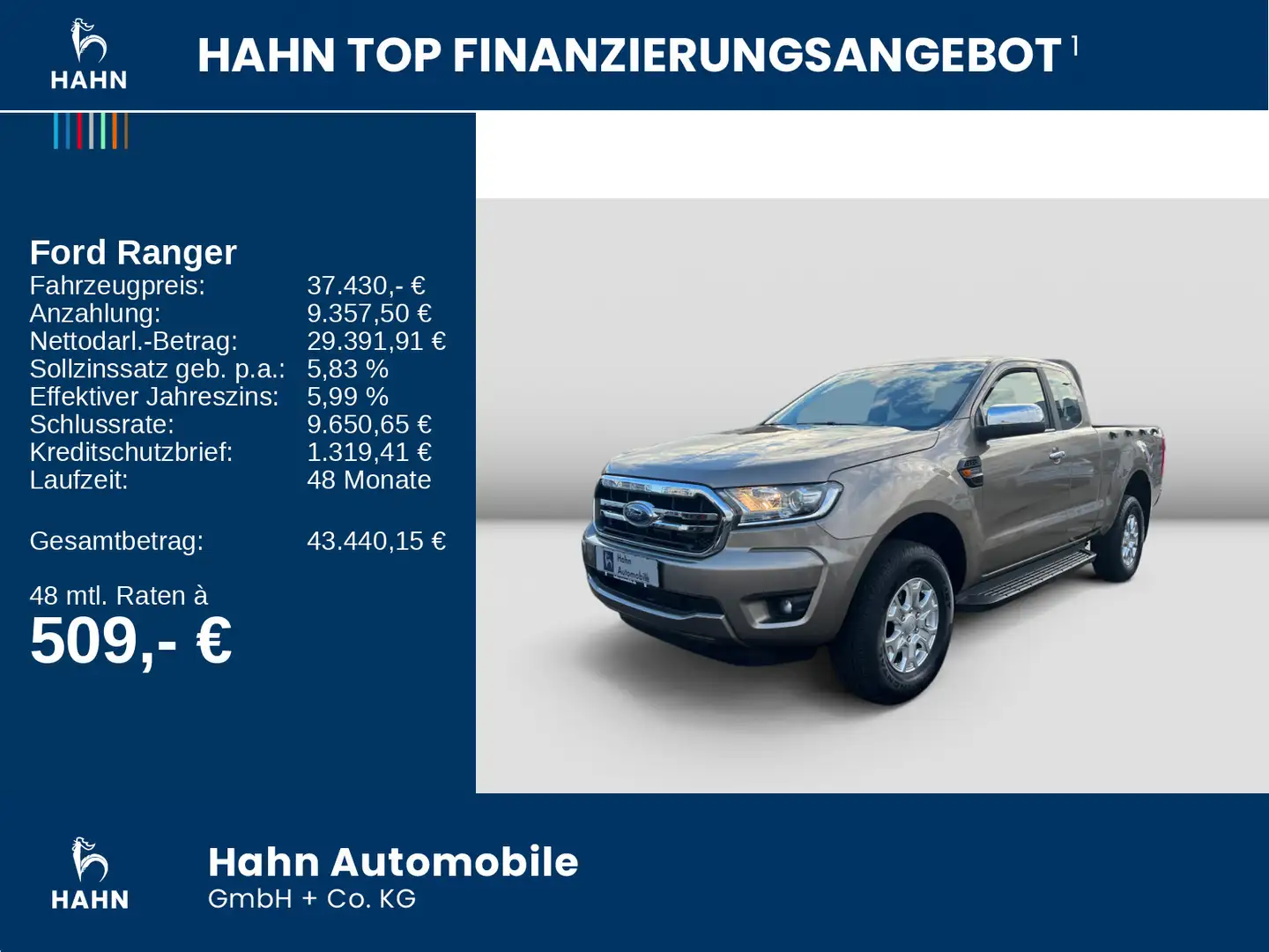 Ford Ranger 2.0TDCi Panther XLT 4x4 AHK Standh Extrak Gold - 2