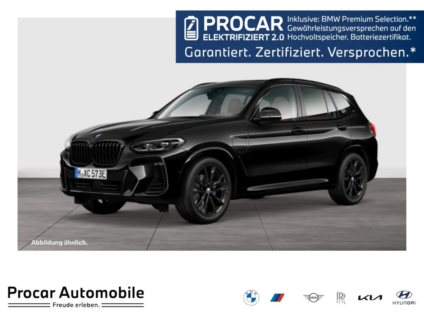 BMW X3 xDrive30e M Sport Aut. HUD PANO ACC AHK RFK NAVI Schwarz - 1