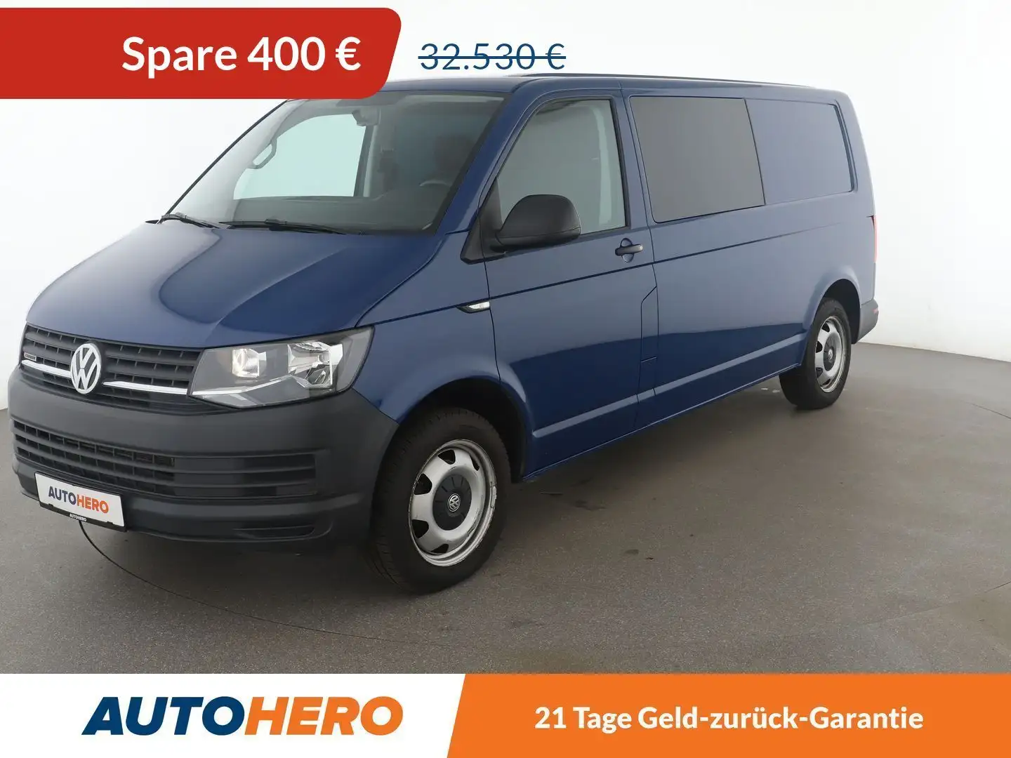 Volkswagen T6 Kombi 2.0 TDI lang 4Motion*TEMPO*PDC*SHZ*AHK*KLIMA* Blau - 1