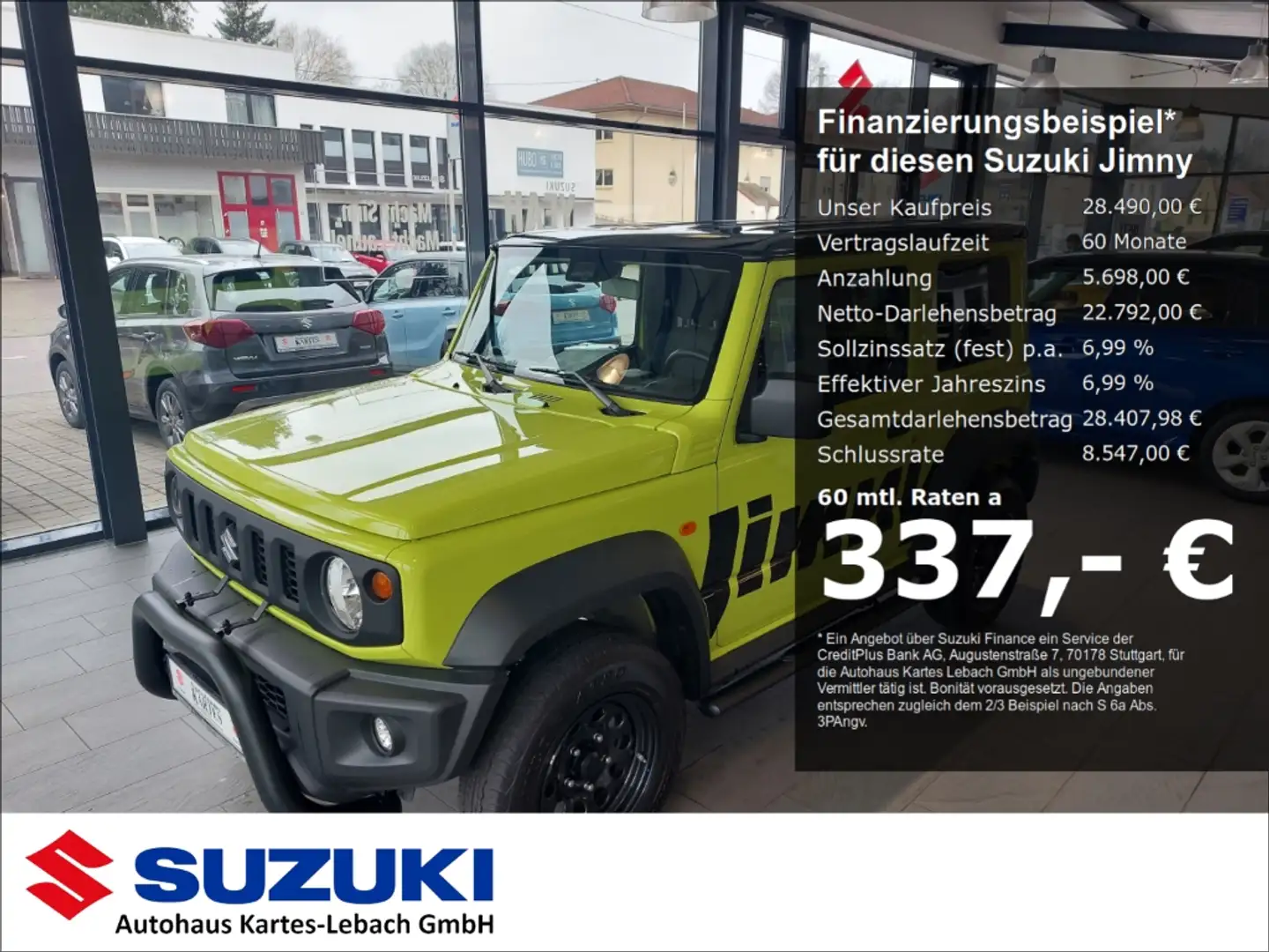 Suzuki Jimny Comfort Allgrip NFZ 4WD SHZ AHK Grün - 1