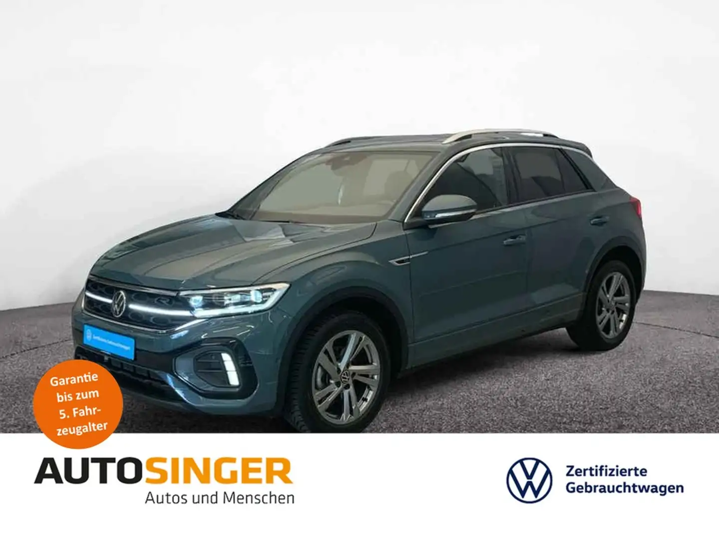 Volkswagen T-Roc R-Line 1,5 TSI DSG *PANO*NAVI*ACC*LED*SHZ* Grau - 1