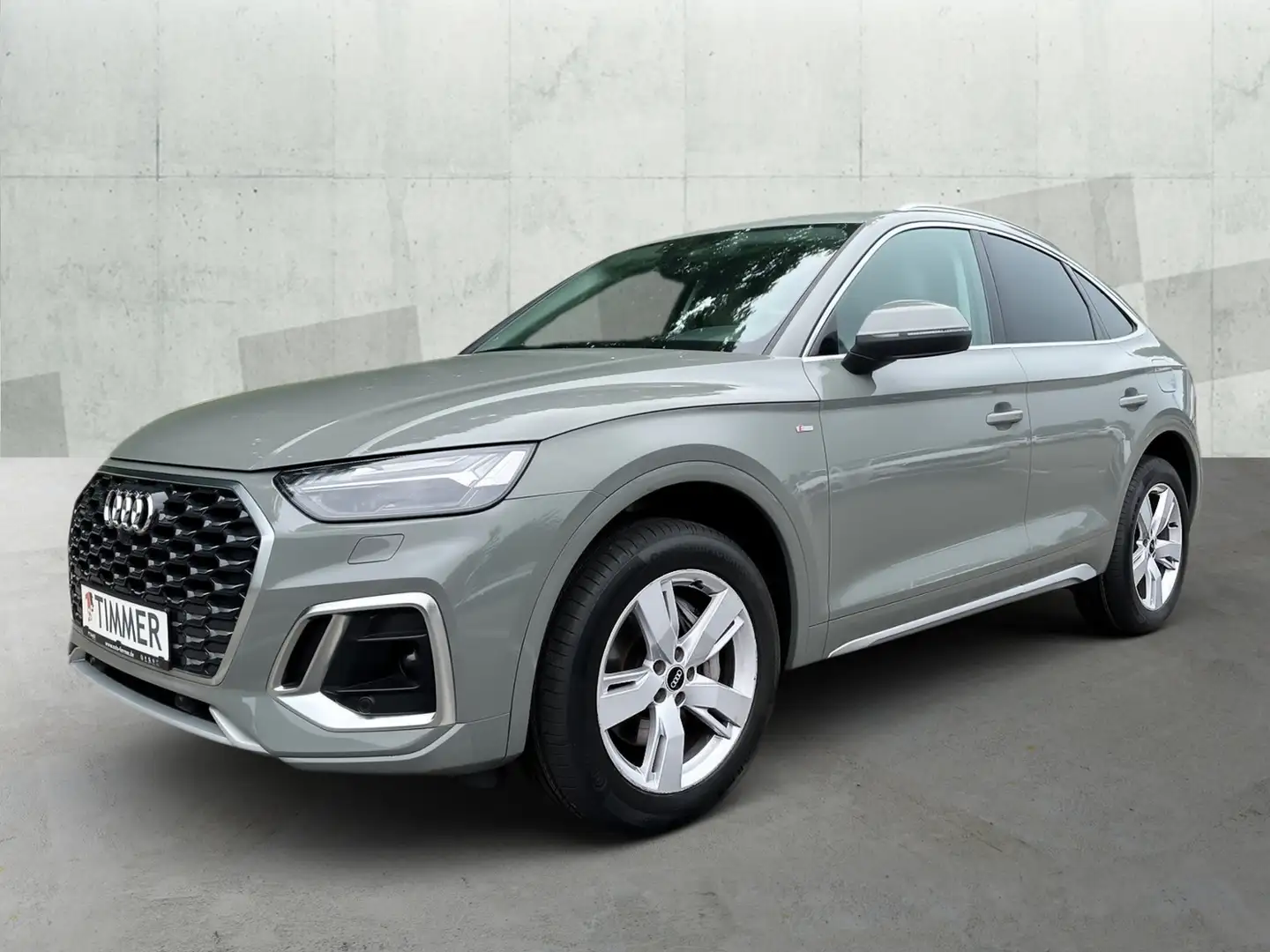 Audi Q5 Sportback 55 TFSIe quattro S line *RKAM*LEDER*BUS Grijs - 2