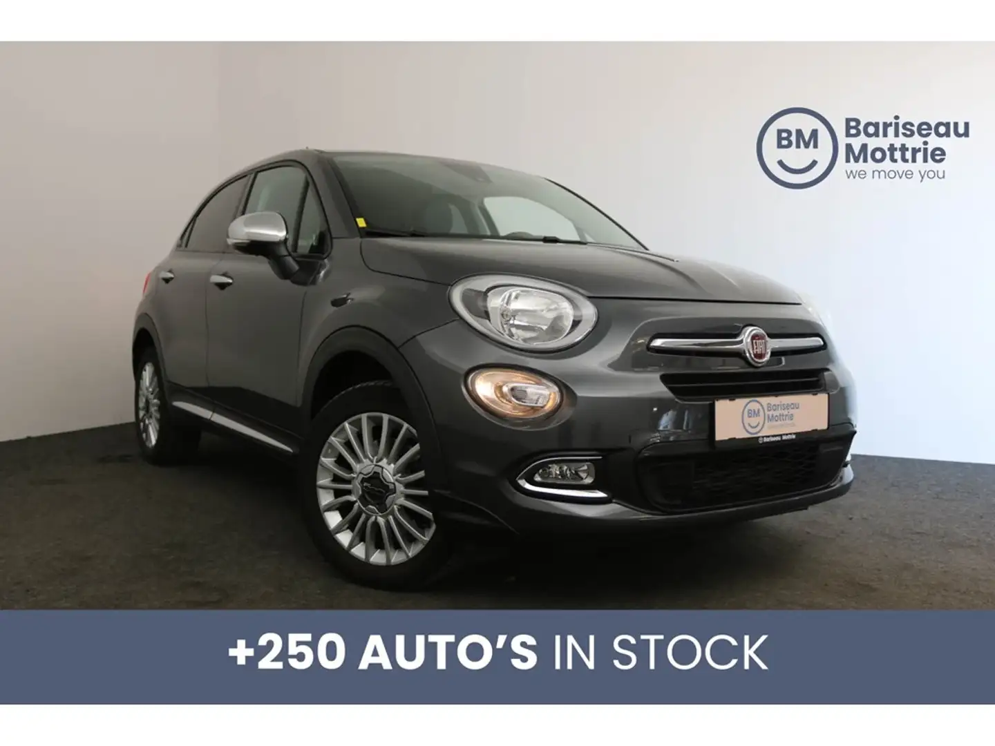 Fiat 500X AUTOMAAT *GPS*CAMERA*LEDER*CRUISE CONTROL* Grijs - 1