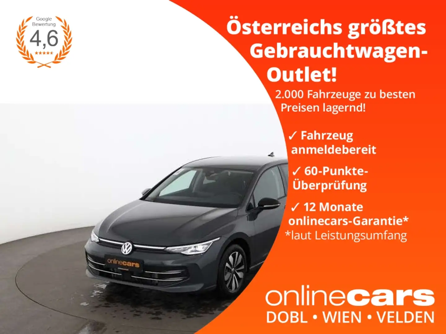 Volkswagen Golf VIII 2.0 TDI Goal Aut LED AHK RADAR R-CAM Gris - 1