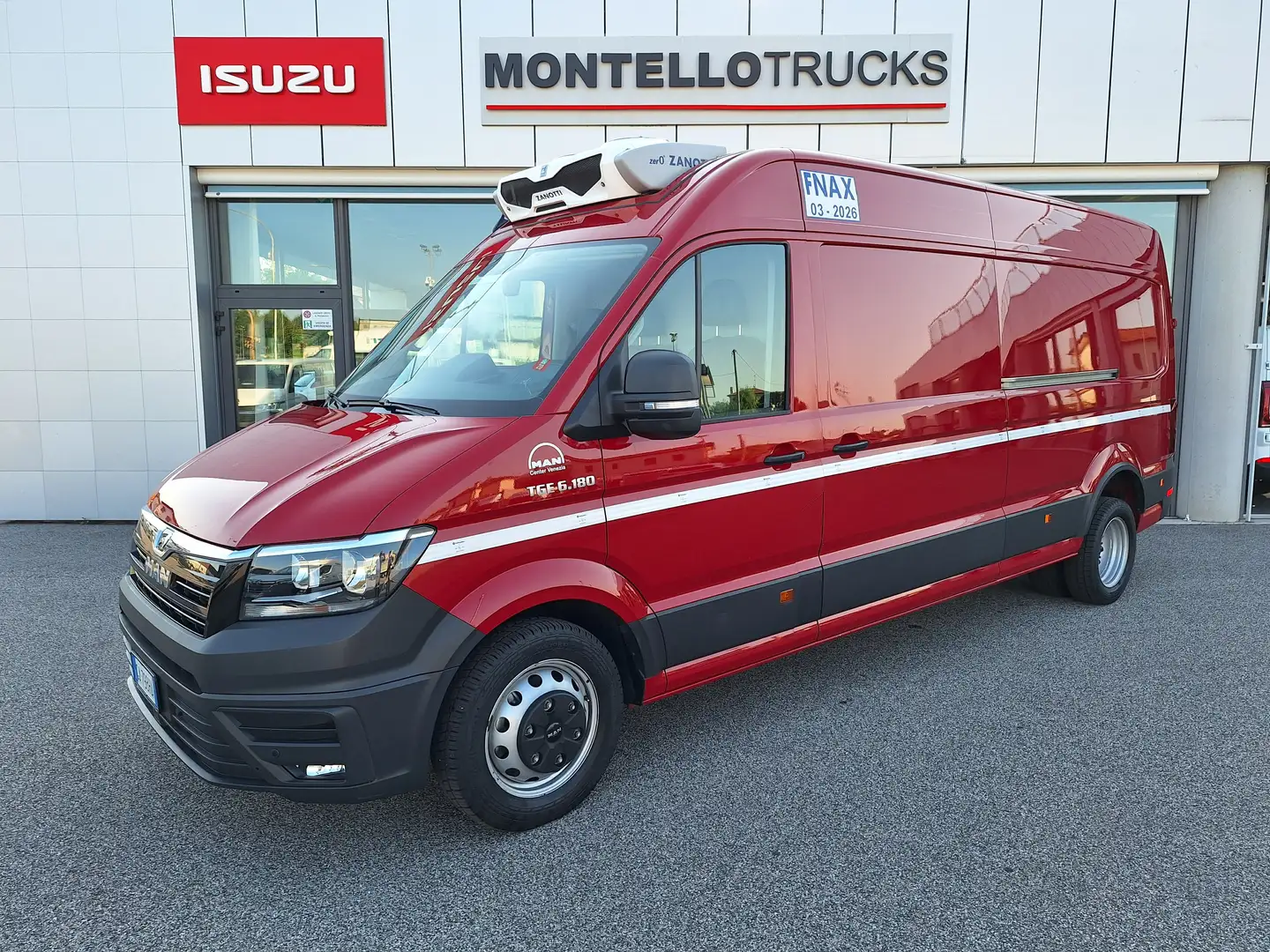 MAN TGE 55qli 180CV A/T FRIGO 0° L3900mm 2600 KG Rosso - 1