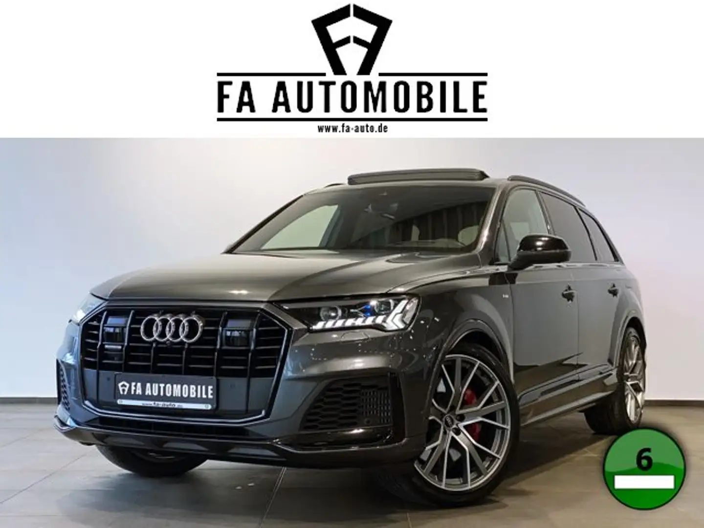 Audi Q7 60 TFSI e S Line Black Pano S-Sitz Matrix 22" Gris - 1