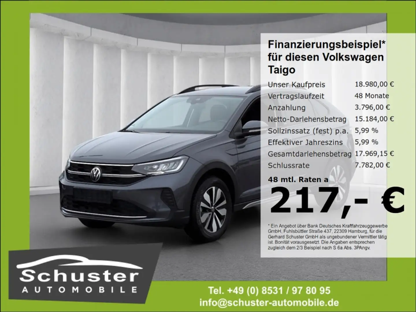 Volkswagen Taigo MOVE 1.0TSI*LED digCockp VKZ-Erk App-Conn Grau - 1