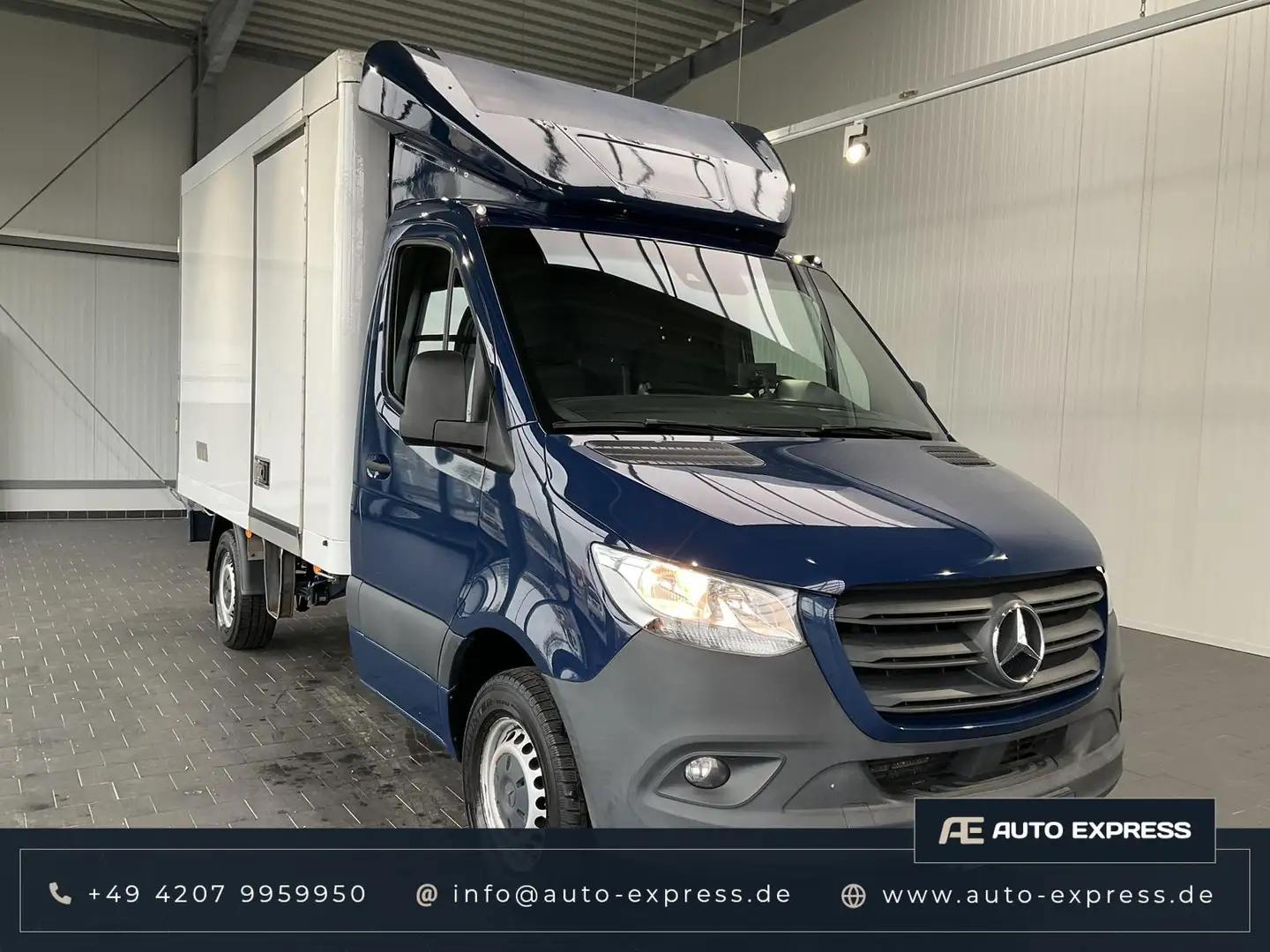 Mercedes-Benz Sprinter 316-Kühlkoffer+Schwingsitz+Kühler+Kress Blau - 1