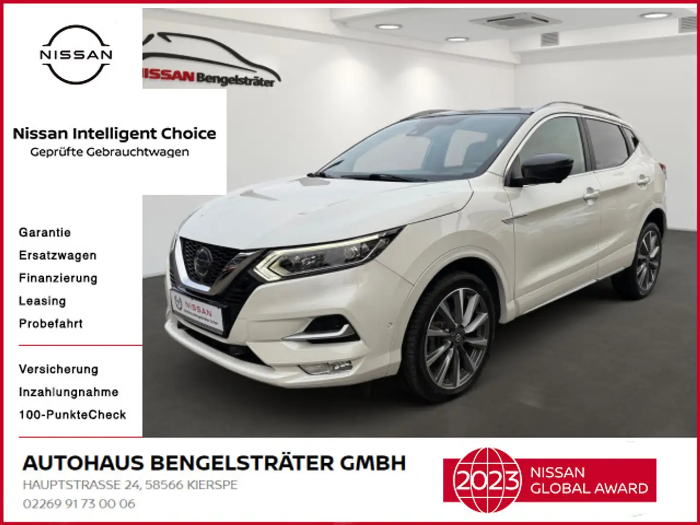 Nissan Qashqai 1.7 dCi Tekna+ 4x4 AHK Weiß - 1