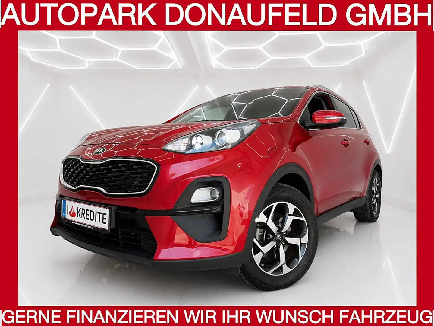 Kia Sportage 1,6 CRDI SCR MHD Silber/1-Erstbesitz/Wenig-Km Rot - 1