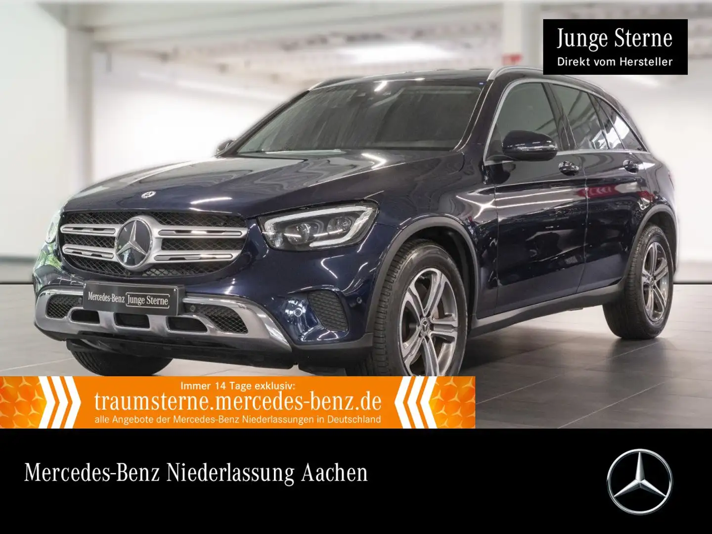 Mercedes-Benz GLC 220 d 4M AHK+MULTIBEAM+KAMERA+SPUR+TOTW+9G Bleu - 1