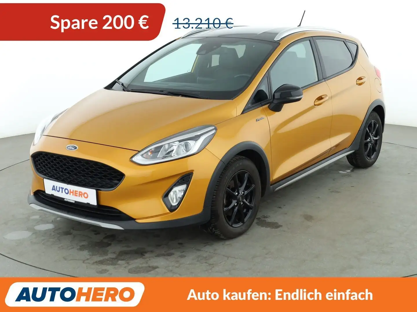 Ford Fiesta 1.0 EcoBoost Active Plus*NAVI*TEMPO*PDC*KLIMA* Gelb - 1