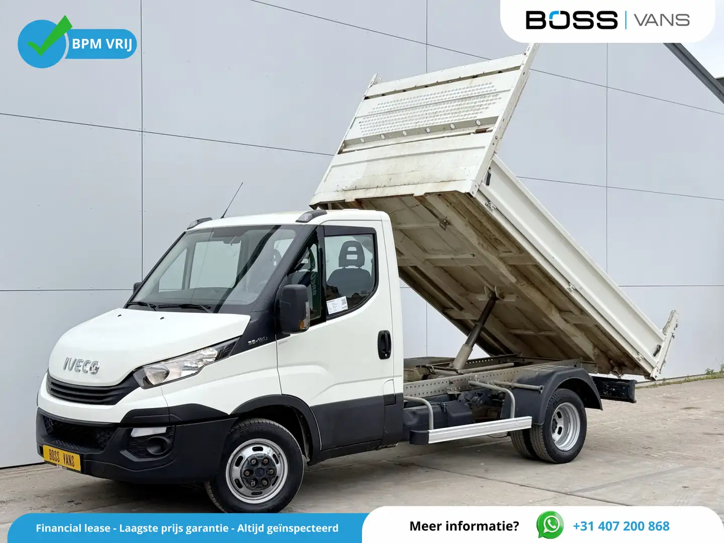 Iveco Daily 35C12 2.3 Kipper Dubbellucht Trekhaak Airco Cruise White - 1