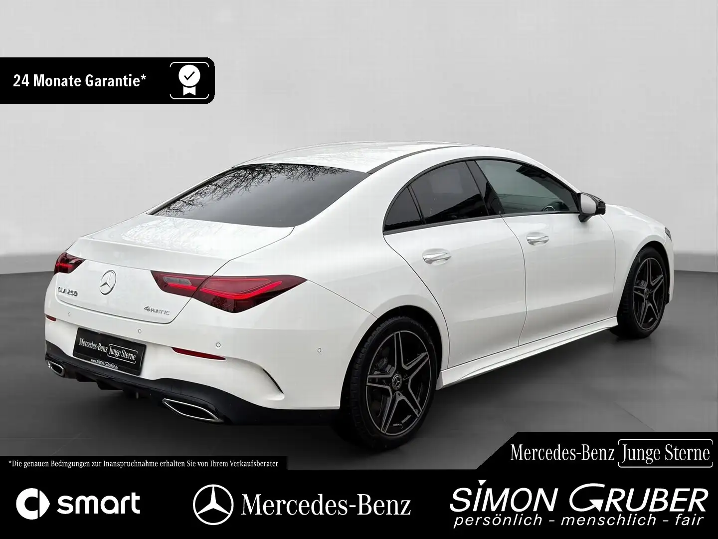 Mercedes-Benz CLA 250 4M AMG Night Distronic 360 MBeam Ambi Biały - 2