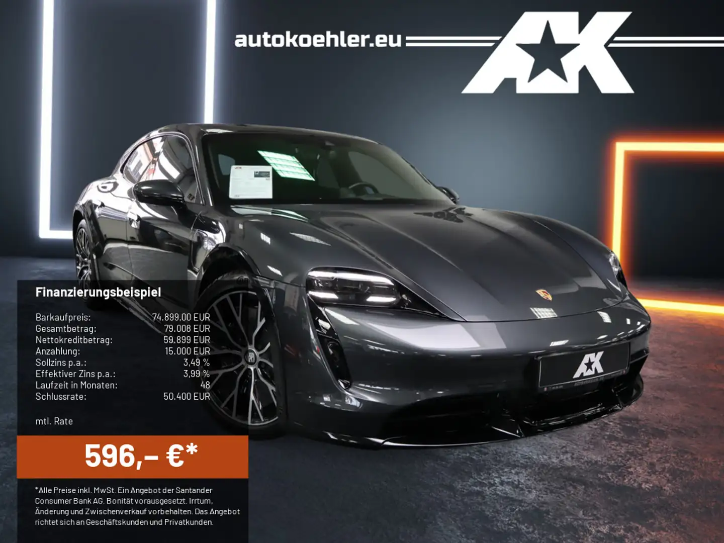 Porsche Taycan Cross Turismo Turbo Approved Service NEU! Grau - 1