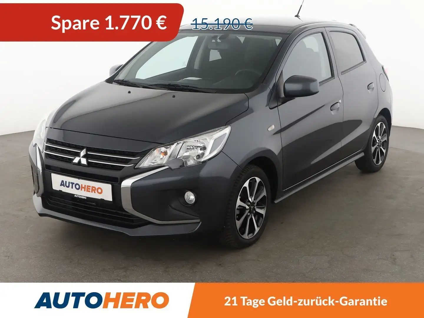 Mitsubishi Space Star 1.2 Select+ Aut.*TEMPO*CAM*SHZ*ALU*DAB* Grau - 1