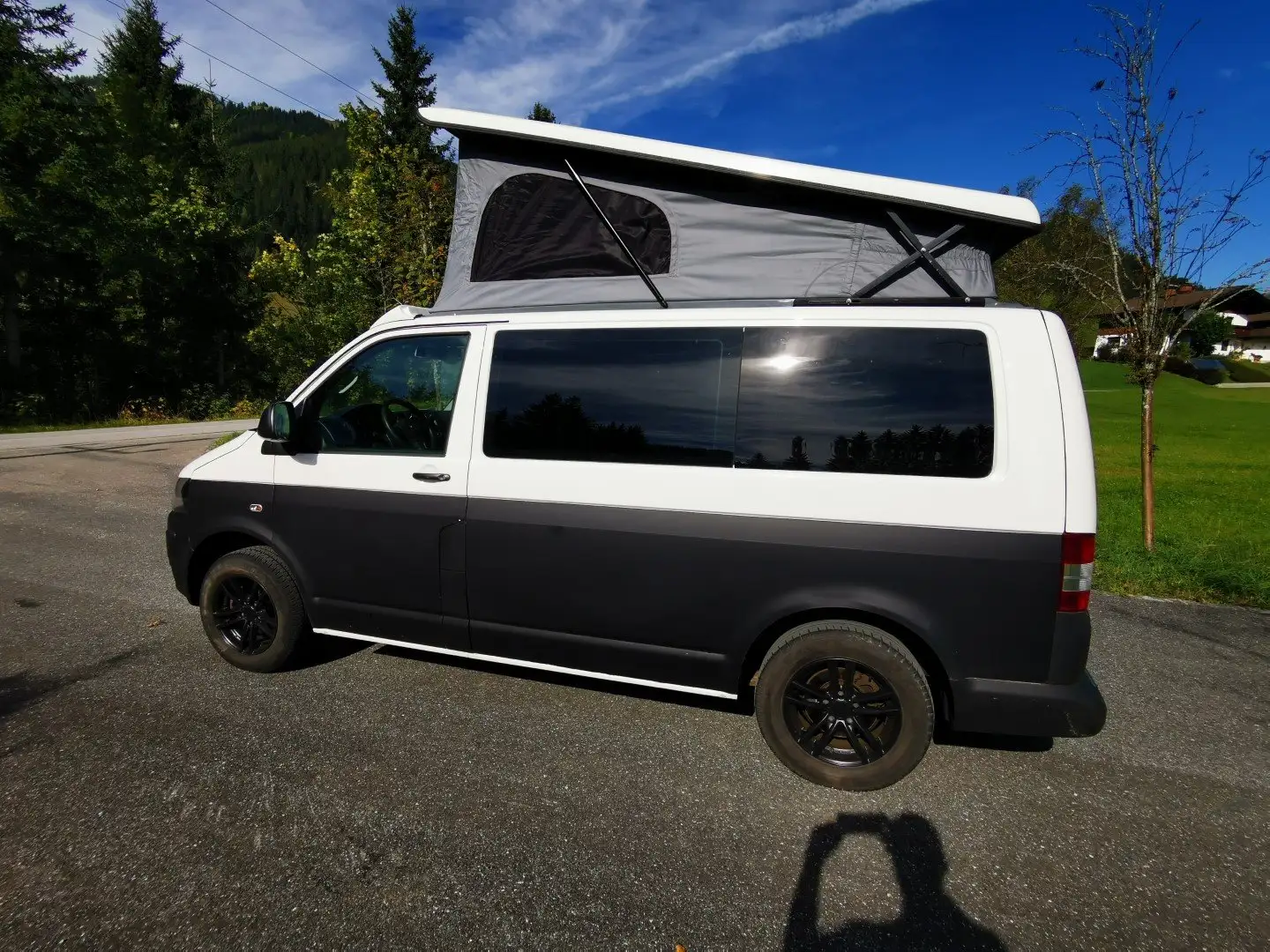 Volkswagen T5 Multivan 2,0 Tdi Camper - Aufstelldach - 8 Sitze -PDC -Temp Negro - 2