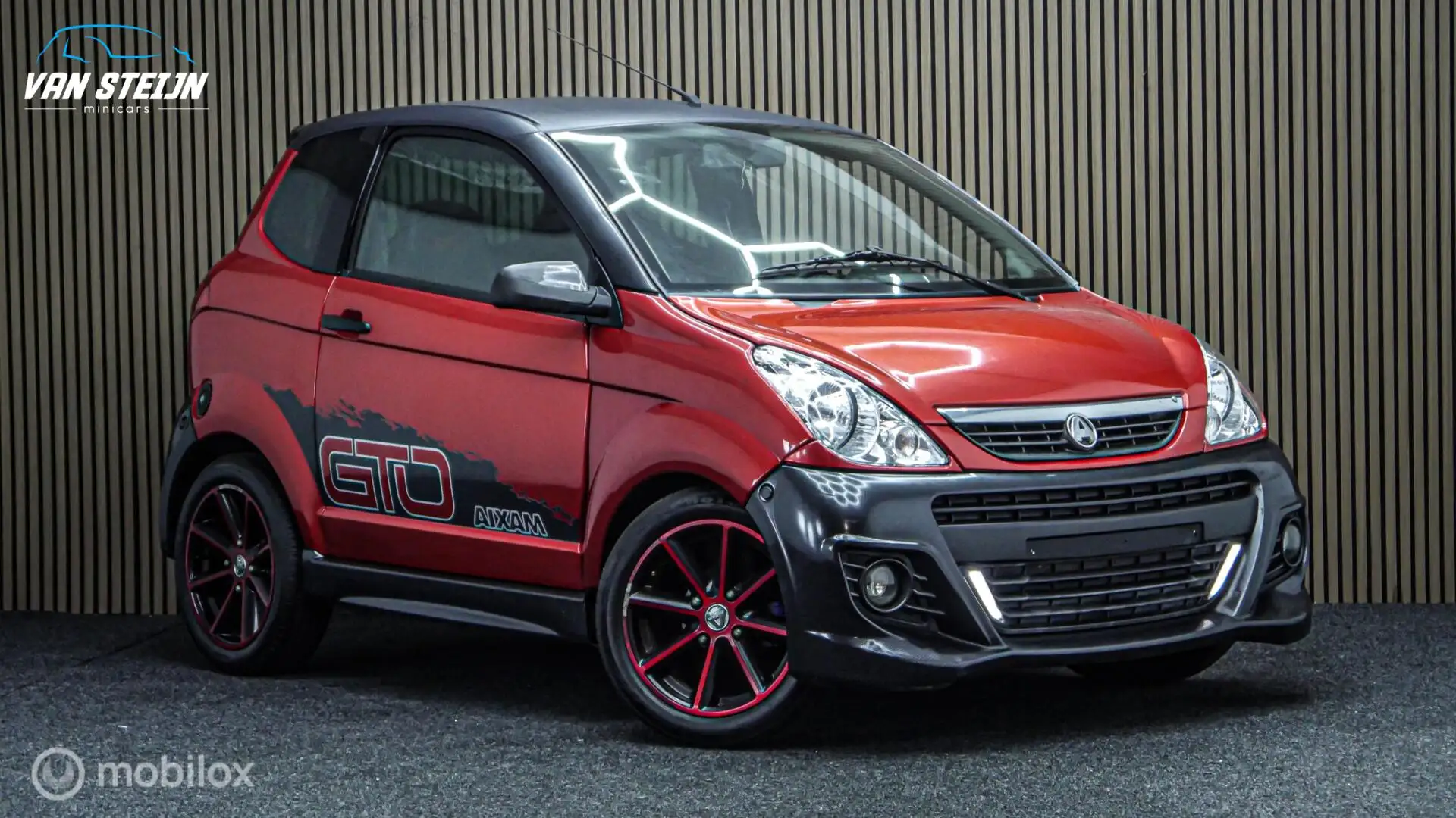 Aixam City Brommobiel GTO | Airco | Sportief Rouge - 2