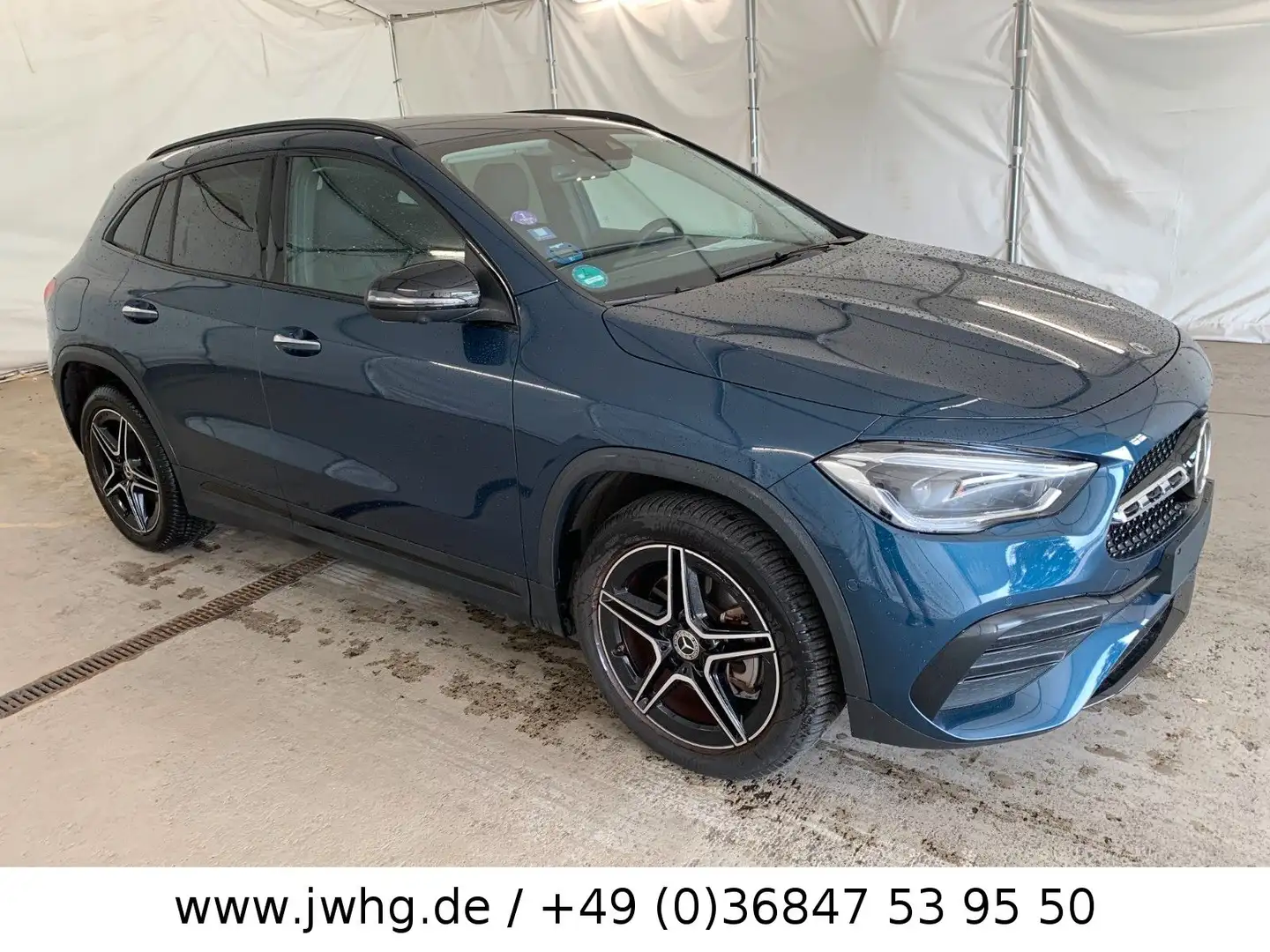 Mercedes-Benz GLA 250 e 2x AMG Line Multibeam Widescreen 360K. Blau - 2