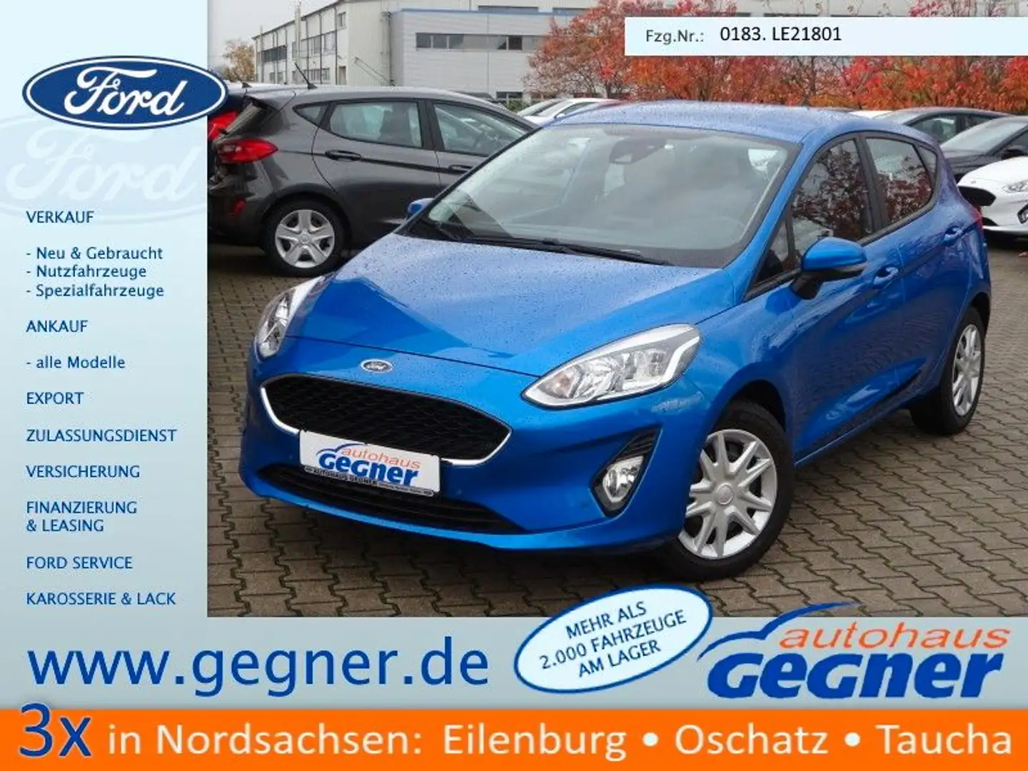 Ford Fiesta 95PS COOL&CONNECT Navi ParkAssist Bleu - 1