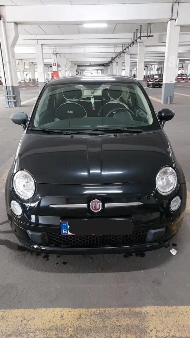 Fiat 500 1.2i Pop PUR-02 Stop Zwart - 1