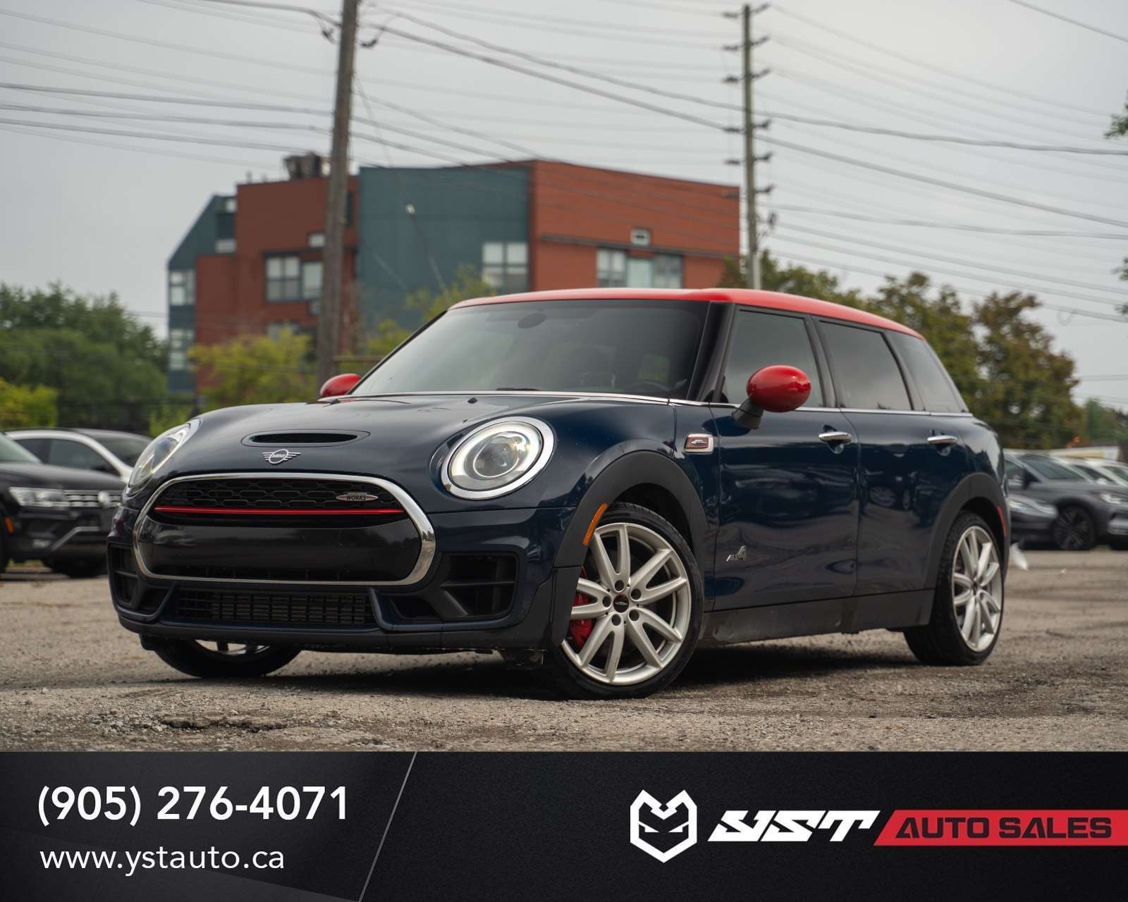 Blue 2019 MINI Cooper Clubman Wagon All-Wheel Drive Manual