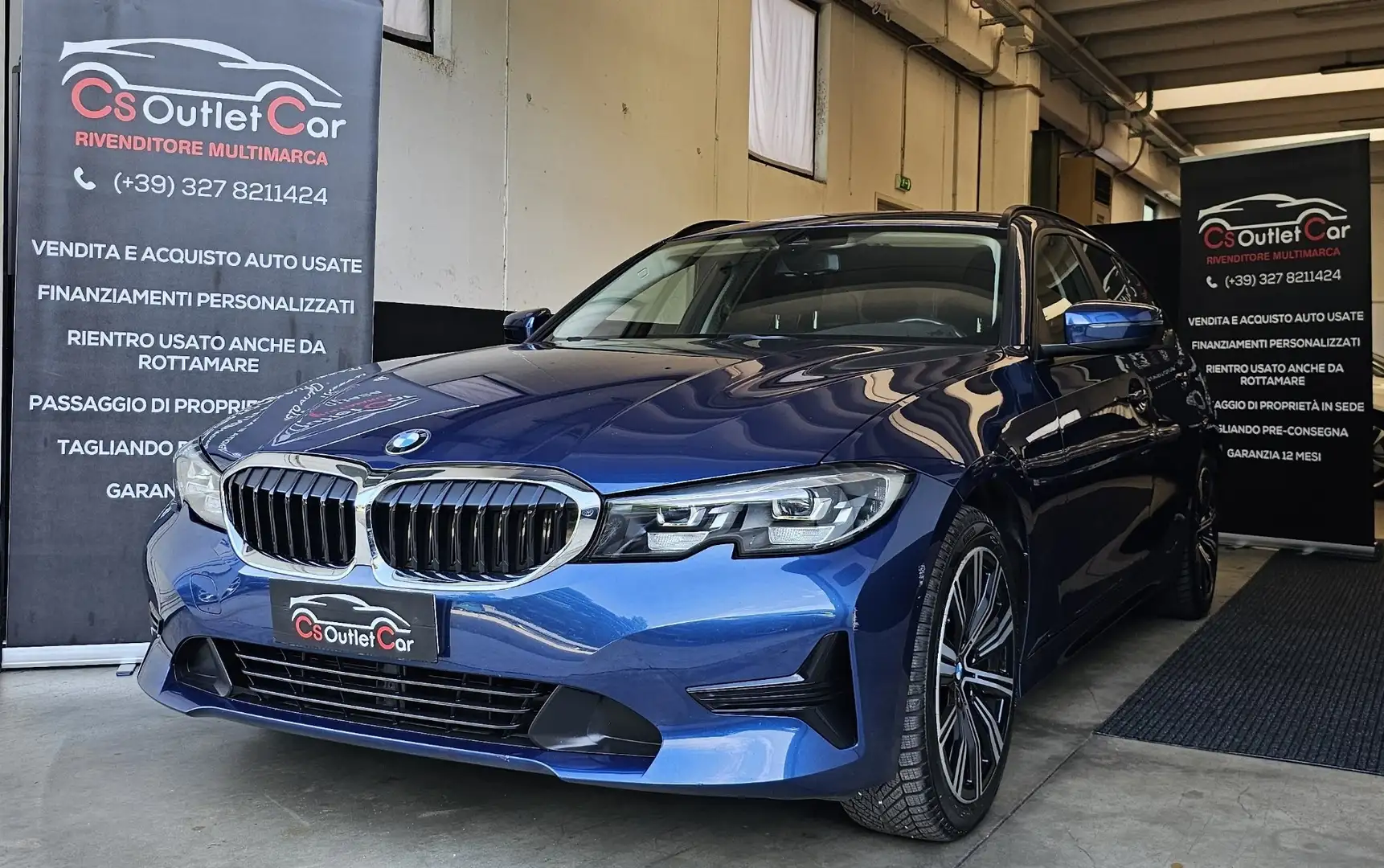 BMW 320 320d Touring mhev 48V xDrive autom. Blu/Azzurro - 2
