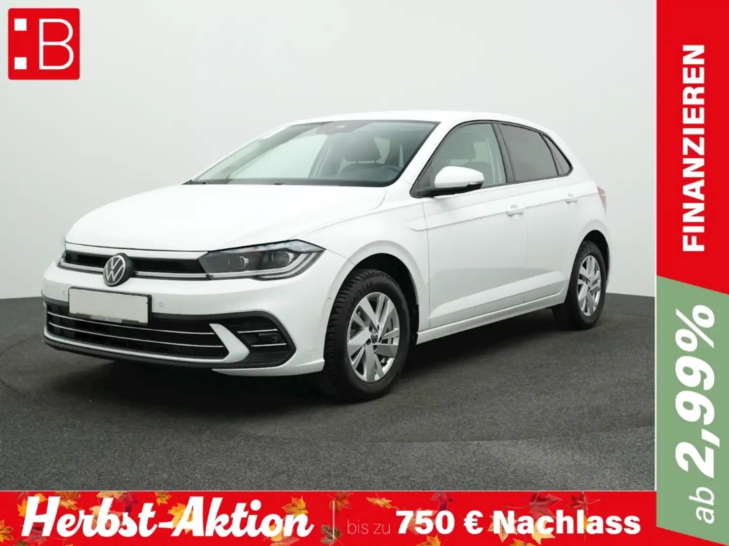 Volkswagen Polo 1.0 TSI Style IQ.LIGHT NAVI KAMERA PARKLENK SHZ Weiß - 1