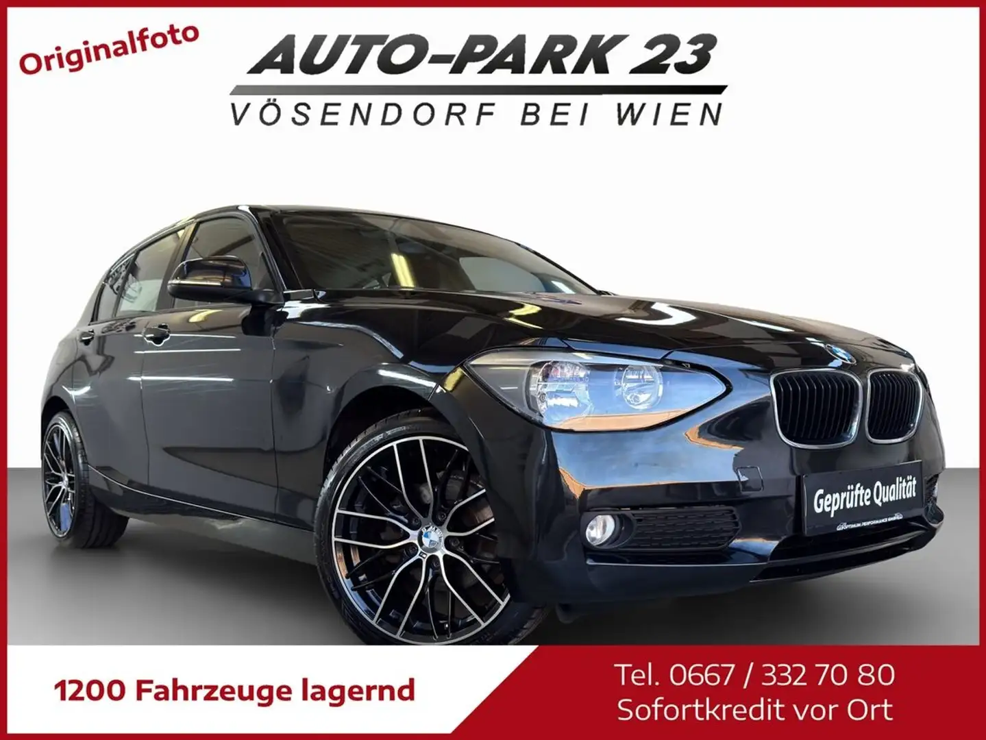 BMW 116 i Österreich-Paket**NEUES-PICKERL 3/2027**MOD2012 Schwarz - 1