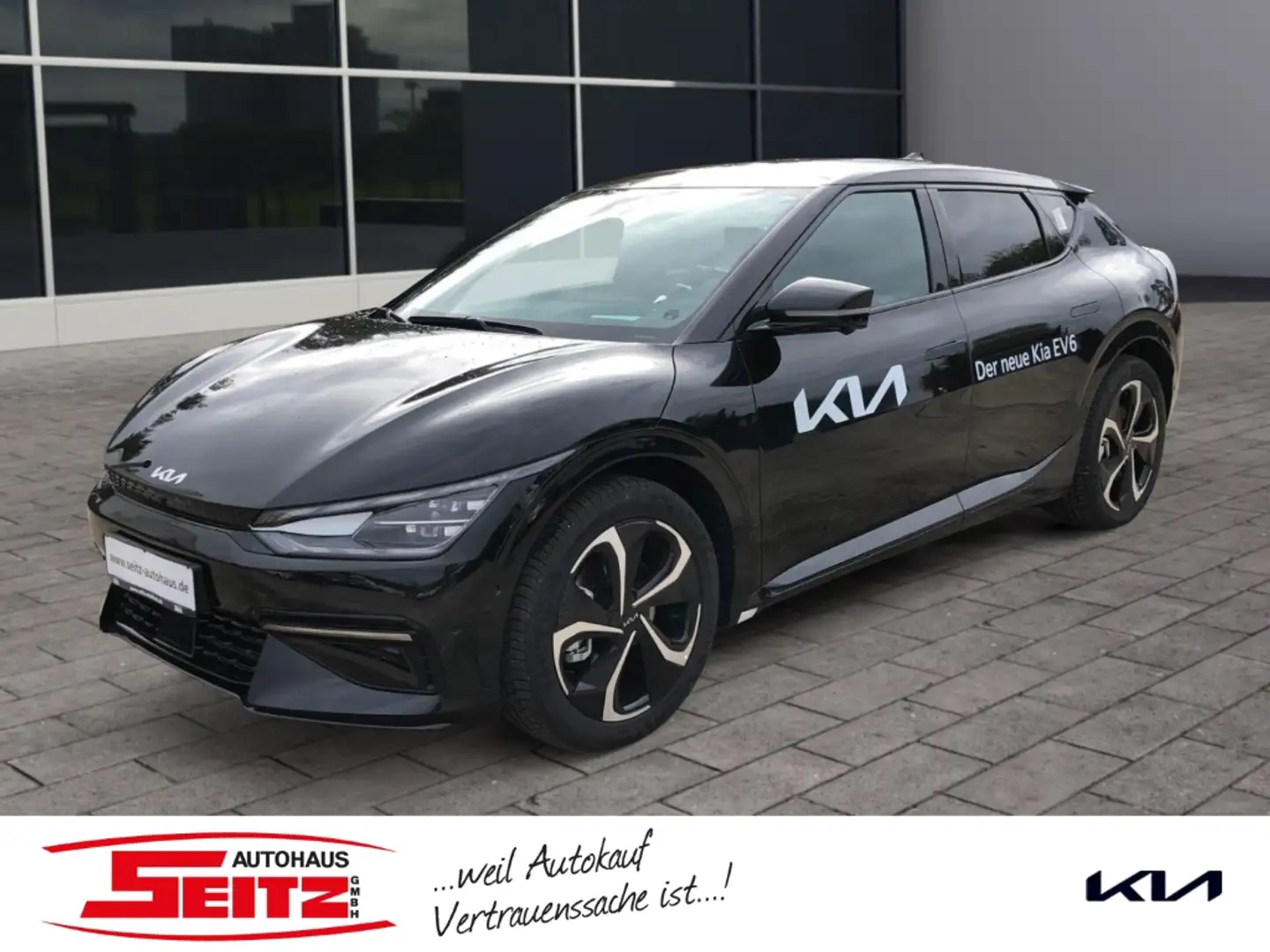 Kia EV6 GT-Line AWD Pano-/Glasdach Assist+ Sound Design Černá - 1
