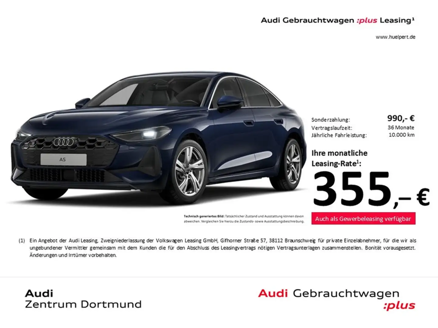 Audi A5 CAM ACC LM18 EKLAPPE NAVI CARPLAY SITZHEIZUNG Blau - 1