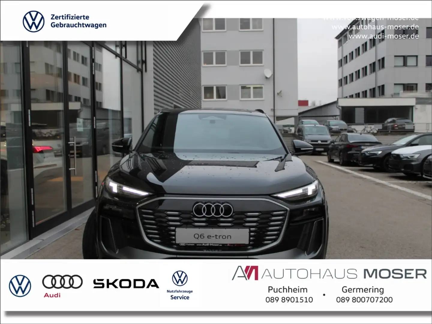 Audi Q6 e-tron Perf. S-Line AHK*Tech+21''*360*Assist!!! Schwarz - 1