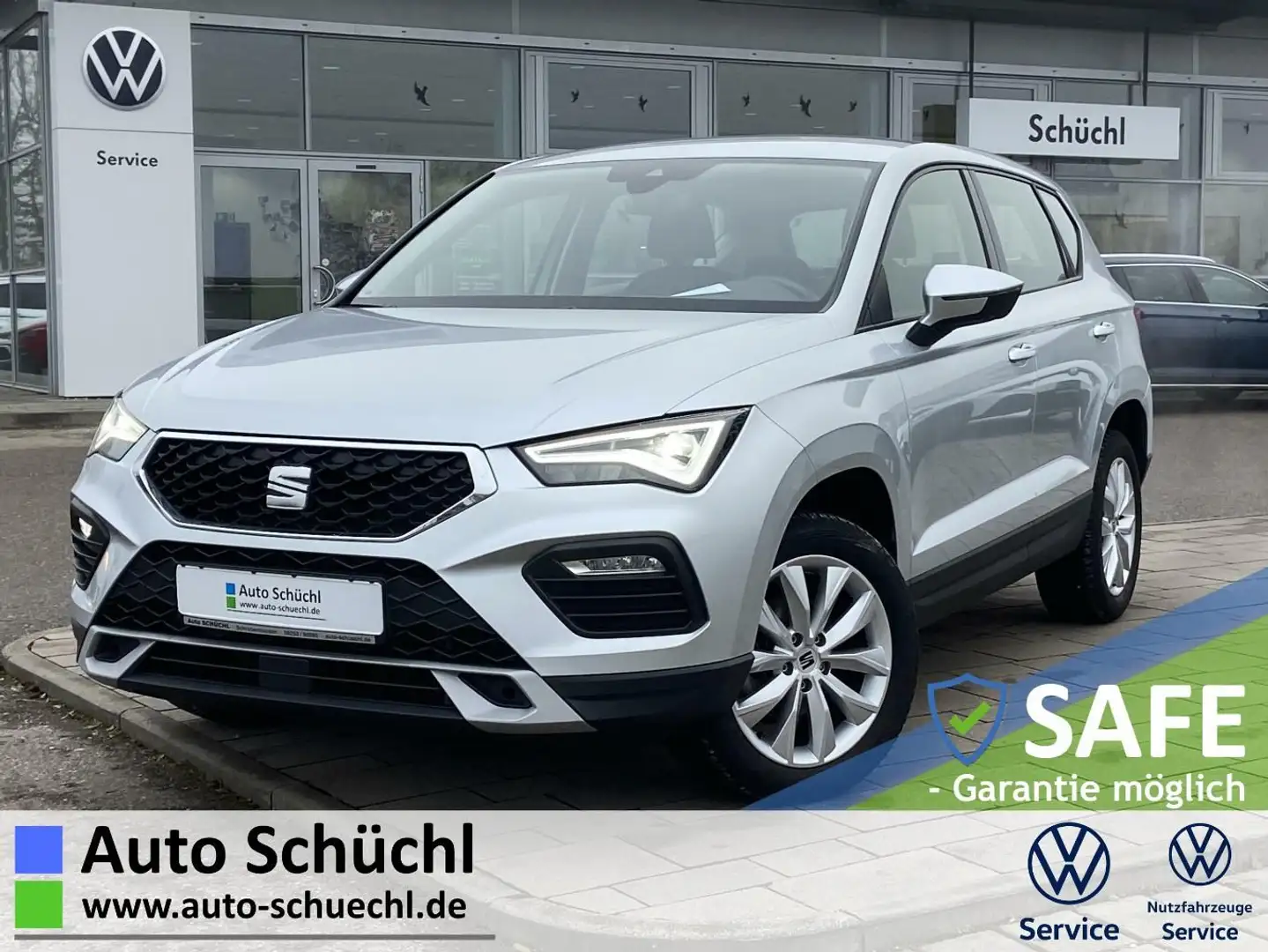SEAT Ateca 1.5 TSI Style 17"+NAVI-PRO+LED+AHK+FULL-LI Silber - 1