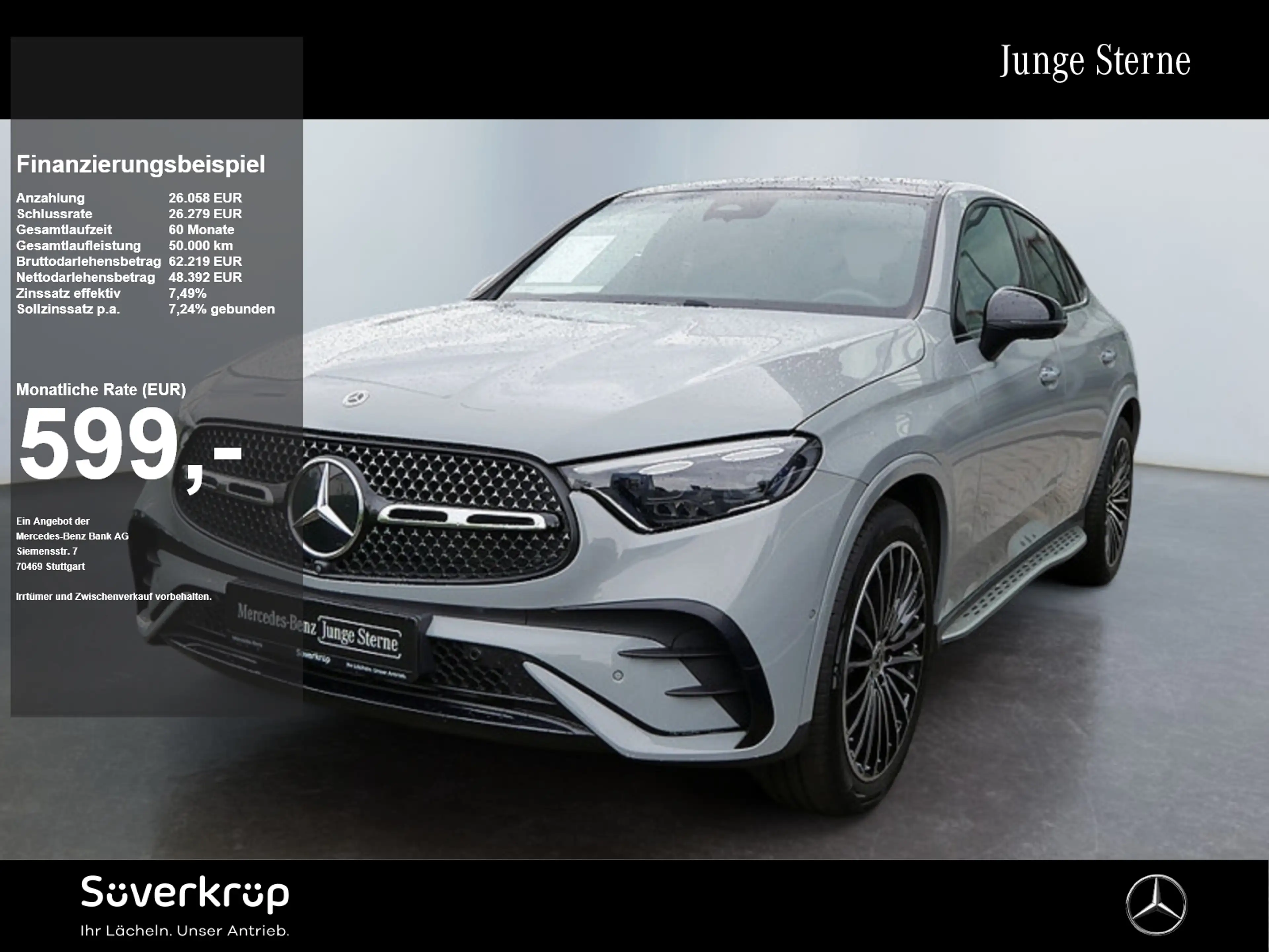 Mercedes-Benz GLC 450 d 4M Coupé , AMG BURM NIGHT MEMO 360 AHK