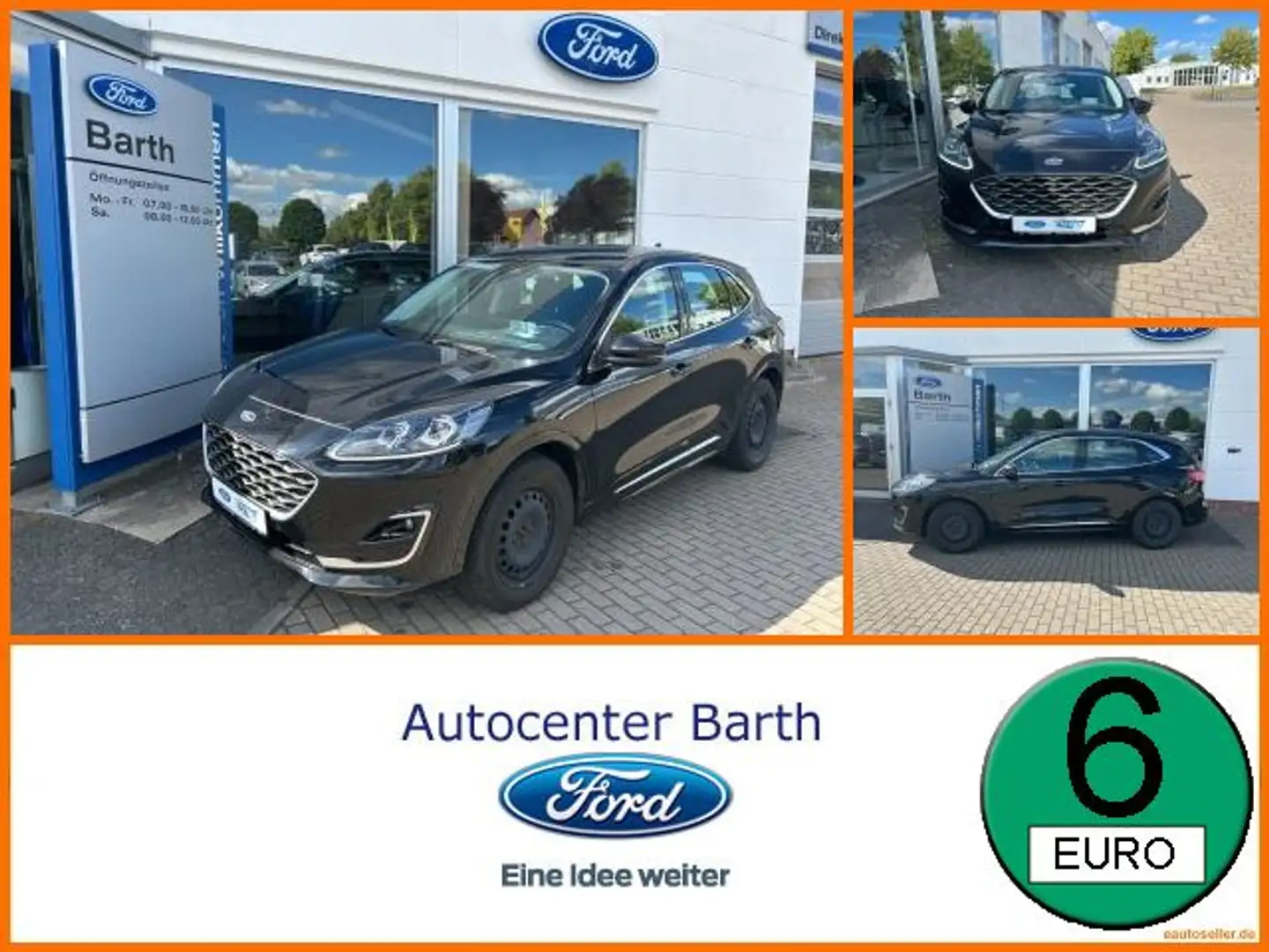 Ford Kuga 2.0 EcoBlue Vignale ACC HUD 4xSHZ LM Nero - 1