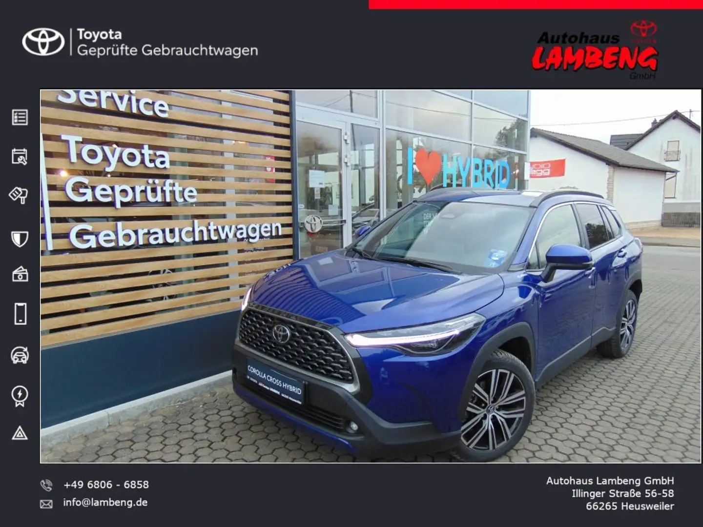 Toyota Corolla Cross Hybrid 1.8 VVT-i Team Deutschland Azul - 1