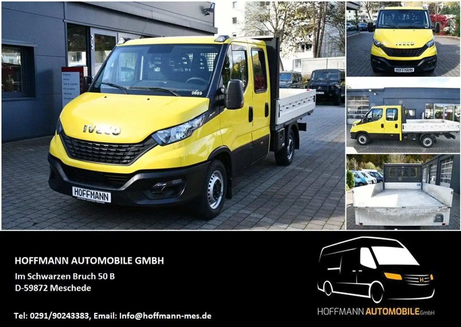 Iveco Daily 35S160 Doppelkabine Pritsche RWD *AHK 3,5T Gelb - 1