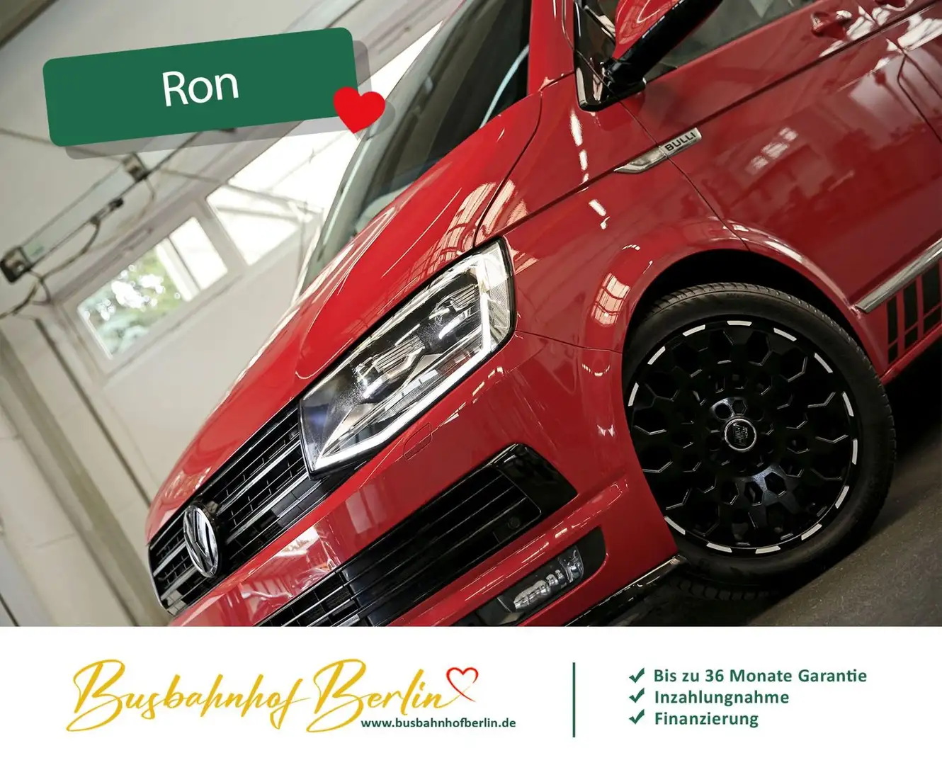 Volkswagen T6 Multivan Highline DSG LED Standhzg. Navi AHK Rood - 2
