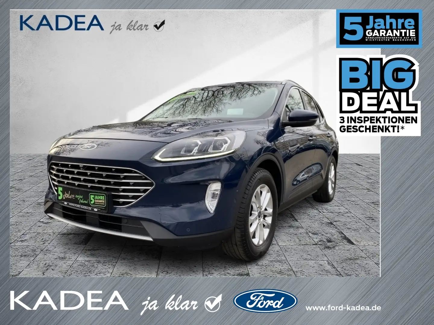 Ford Kuga Titanium X AHKschwenkb*LEDblendfr*8xbereift Bleu - 1