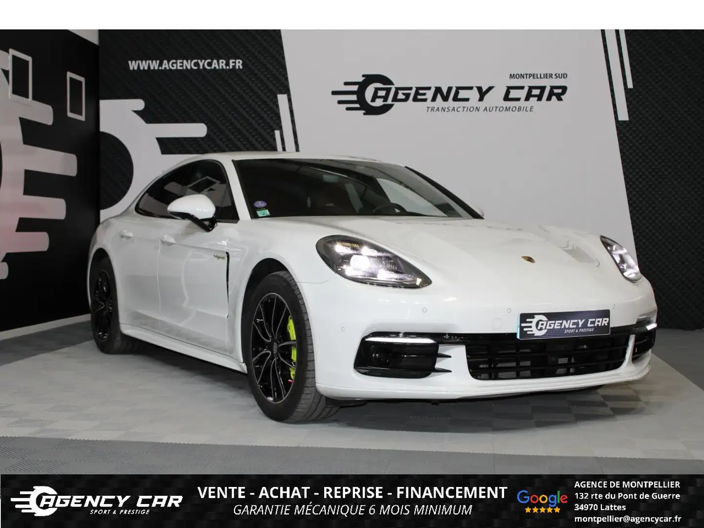 Porsche Panamera 2.9i V6 - PDK - 4 E-Hybrid  FAIBLE KILOMETRAGE Blanc - 1