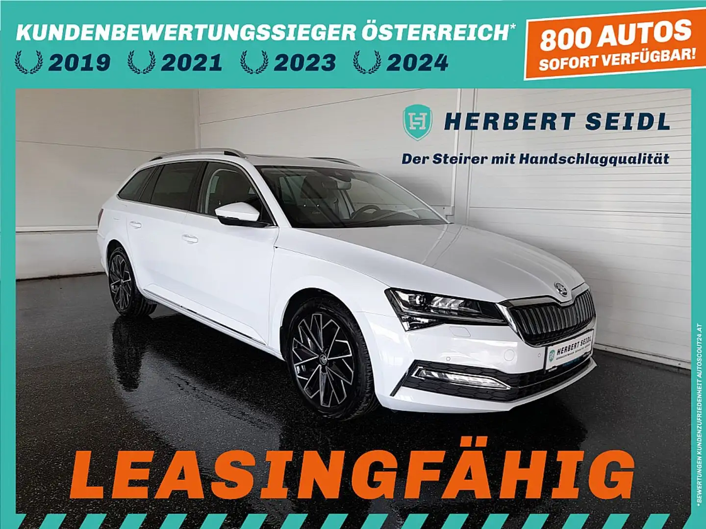 Skoda Superb Kombi L&K IV 156/218 DSG *SKY / LEDER MIT SITZB... Weiß - 1