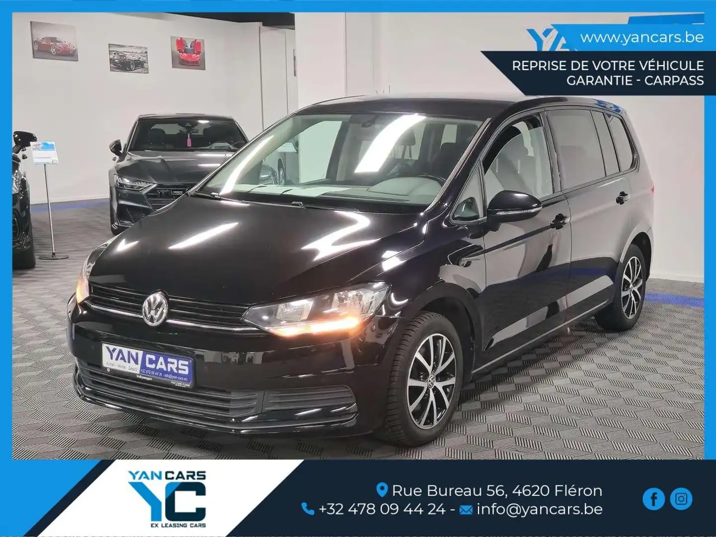 Volkswagen Touran 2.0 TDi * AUTOMATIQUE * FAMILIAL * OPTIONS! Noir - 1