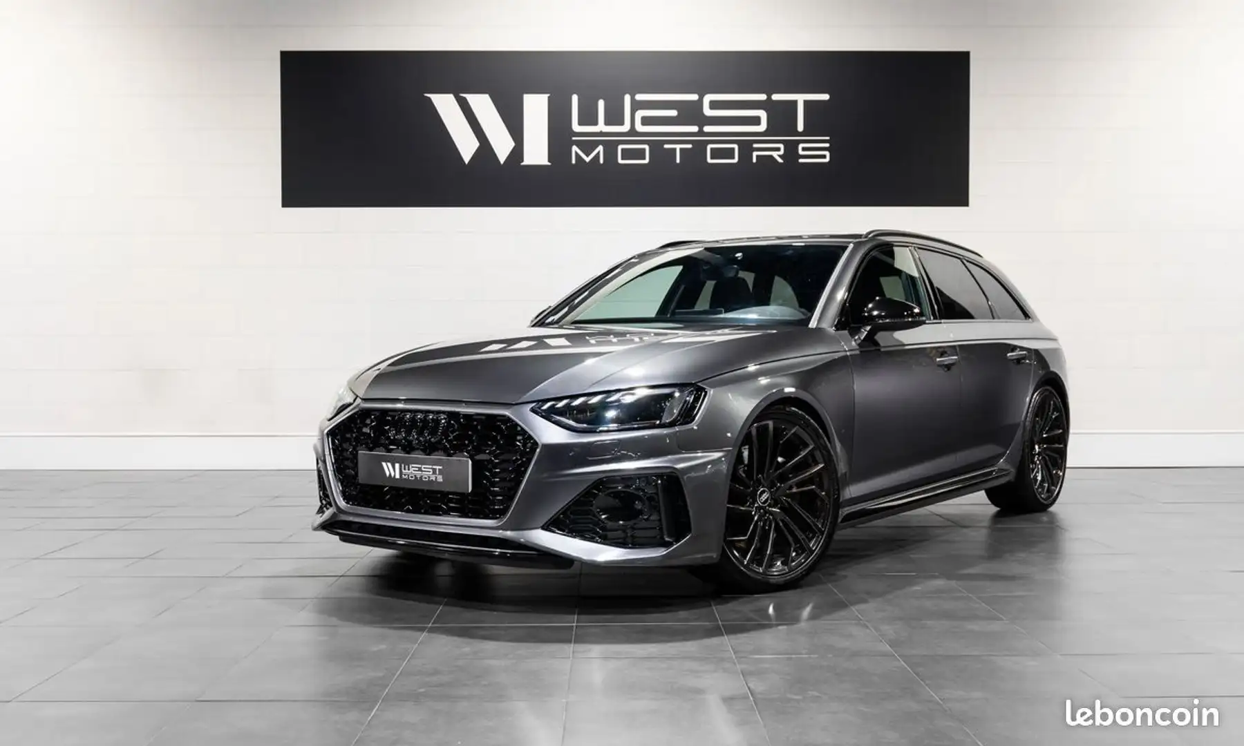Audi RS4 V6 450 – IMMAT France Toit Pano Echapp. RS Différentiel Sport B&O Carbone 927E-MOIS Grigio - 1