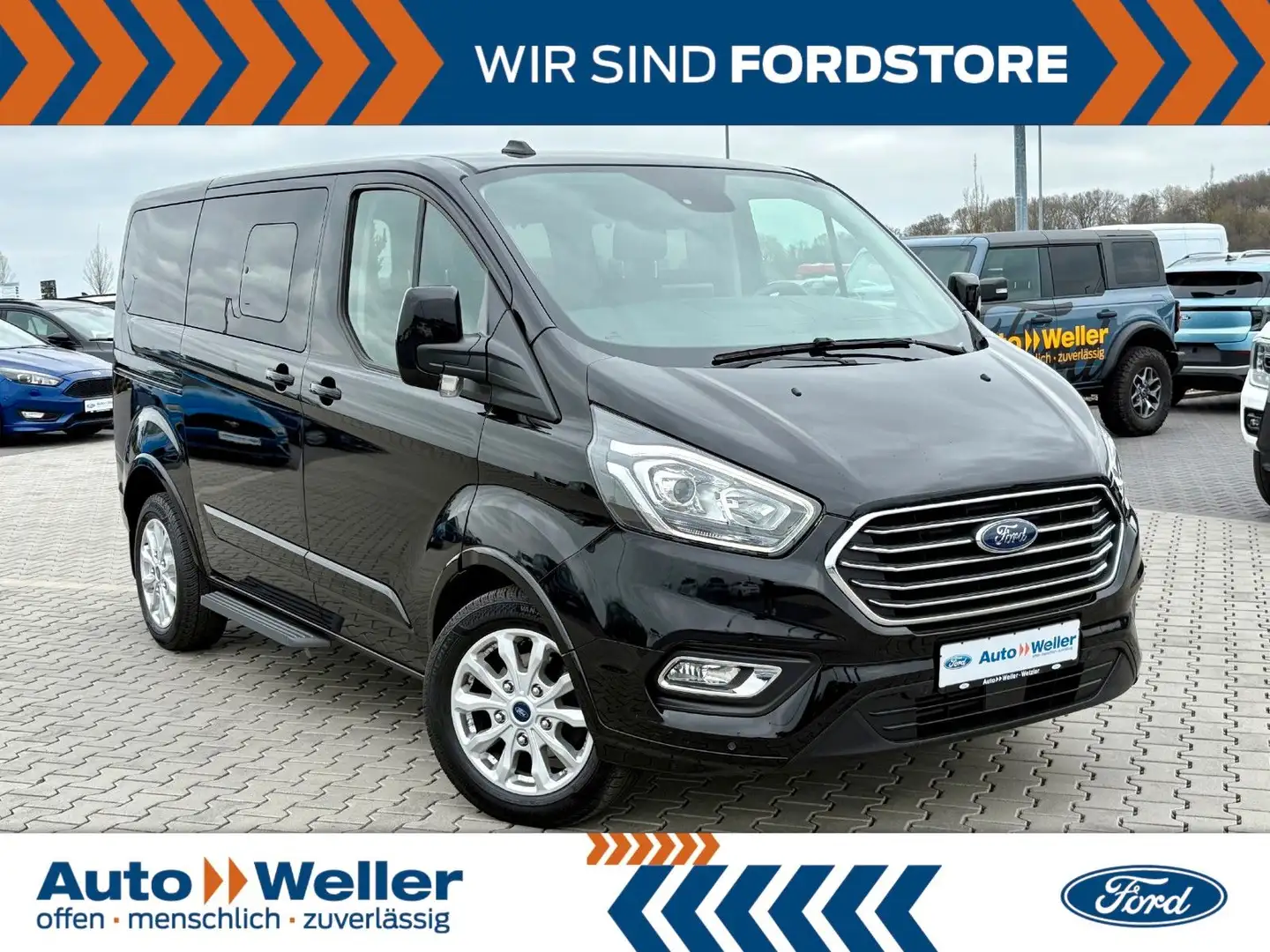 Ford Tourneo Custom 2.0 TDCi L1 Titanium 1. Hand ! Nero - 1
