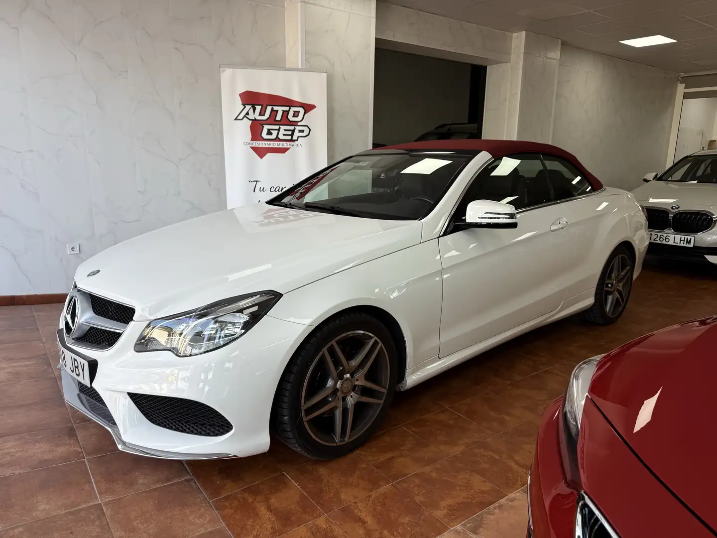 Mercedes-Benz E 220 Cabrio 220CDI BE Aut. Blanc - 1