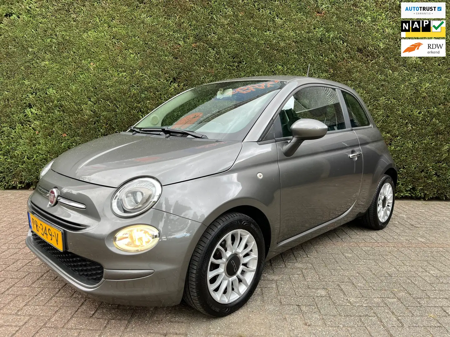 Fiat 500 0.9 TwinAir Turbo Popstar. nieuw model, apple-carp Grijs - 1
