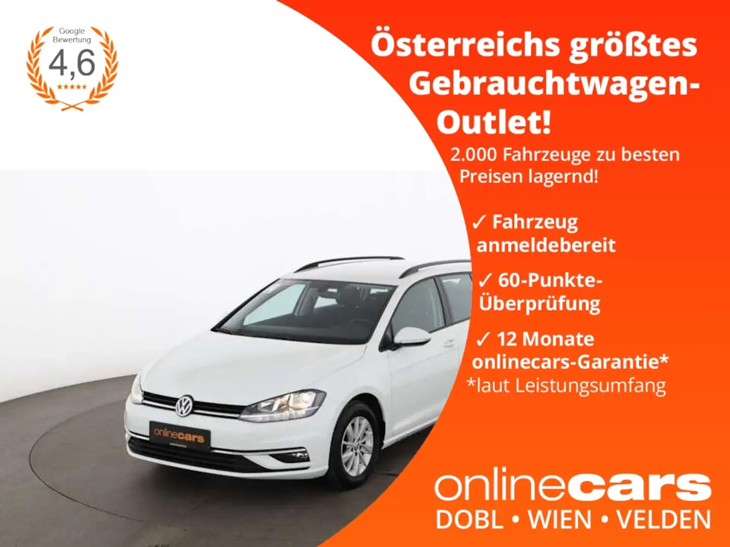 Volkswagen Golf Variant Golf VII Variant 1.0 TSI Comfort RADAR TEMPOMAT Weiß - 1