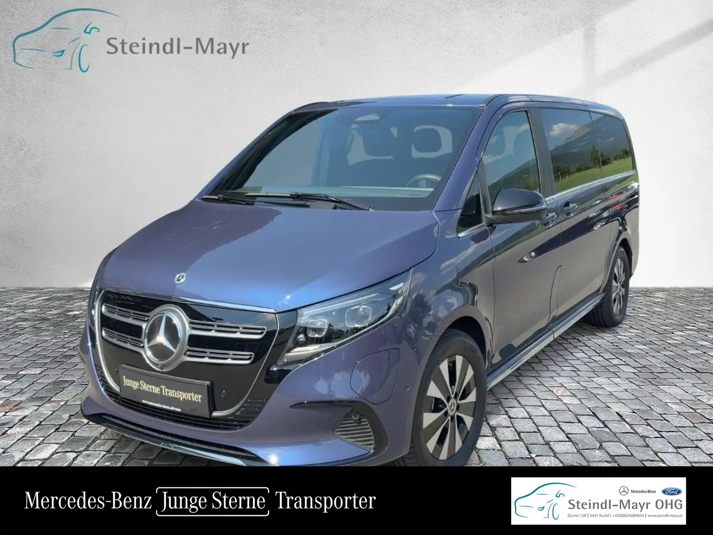 Mercedes-Benz EQV 300 AVANTGARDE Lang LED Klima DAB eHeck Distr Blau - 1