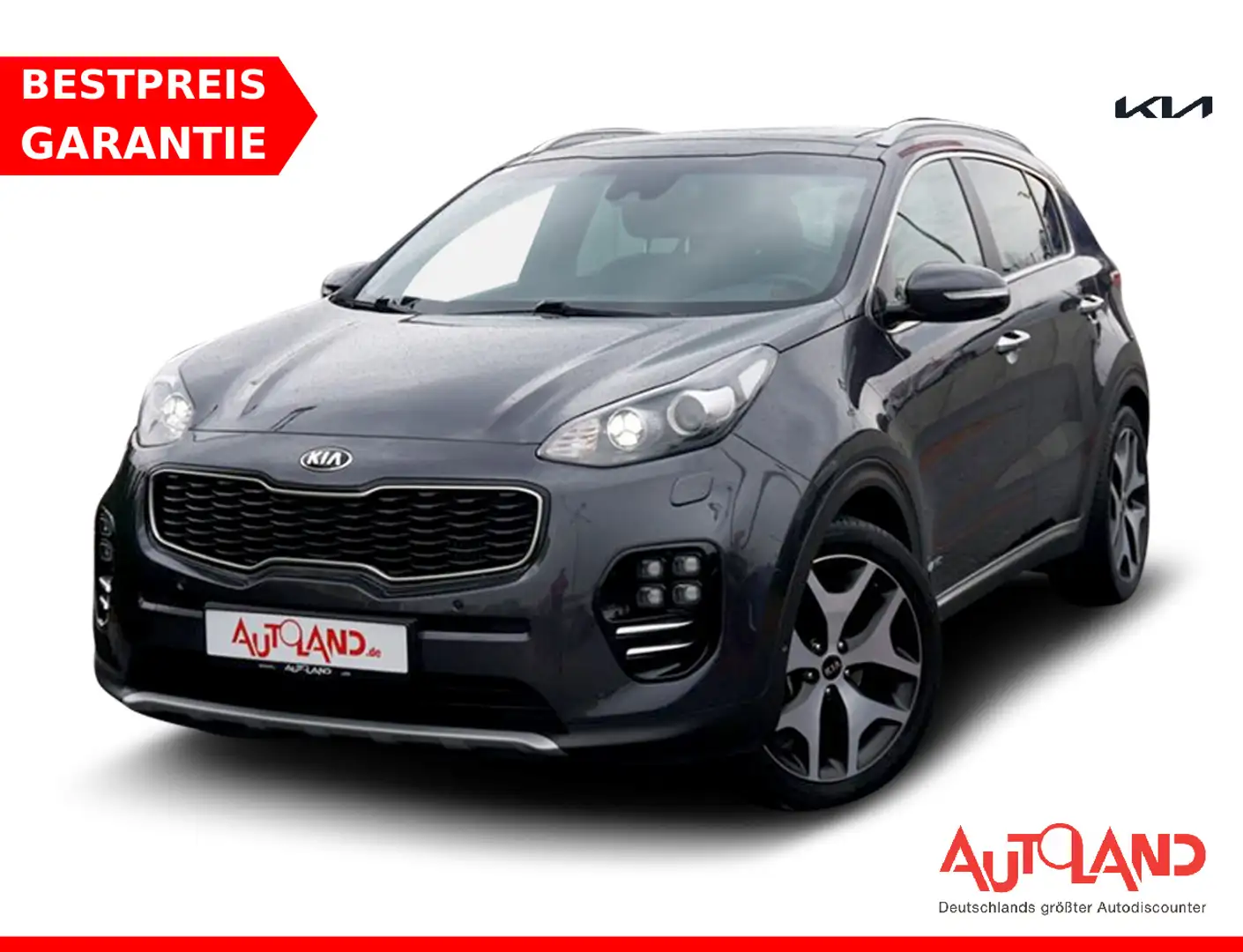Kia Sportage 1.6 T-GDI GT Line 4WD Navi AHK Gris - 1