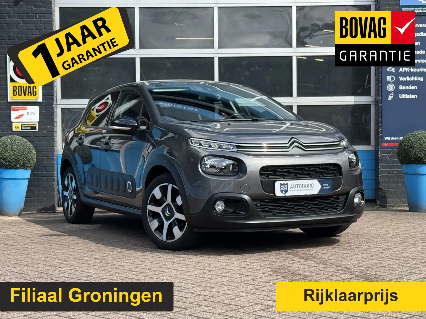 Citroen C3 1.2 PureTech S&S Shine Prijs Inclusief Onderhoud & Grijs - 1